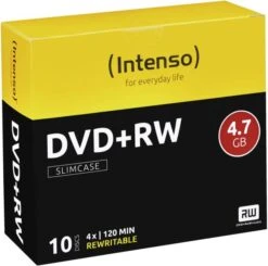 Intenso DVD+RW 4,7GB 10er Slimcase 4x