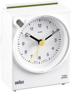 BNC004 Quarz-Weckuhr - Weiss