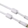 HAMA 122414 ANT.KABEL 100DB 5,0M 3S - Weiss