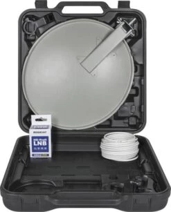 Campingkoffer Mit LNB Und Kabel