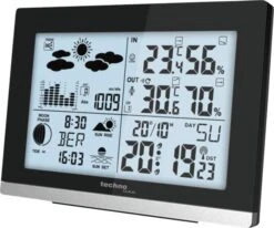 Technoline WS 6762 - Schwarz-Silber