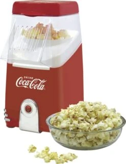 Coca-Cola SNP-10CC Hot Air Popcorn Maker - Rot-Weiss