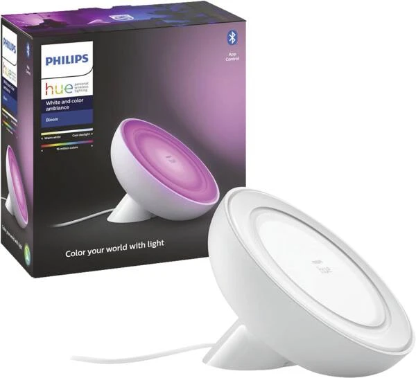 Philips Hue White & Col. Amb. Bloom Tischleuchte - Weiss 3 Philips Hue White & Col. Amb. Bloom Tischleuchte - Weiss