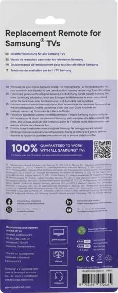 ONE FOR ALL URC4910 - Ersatzfernbedienung Samsung 2.0 6 ONE FOR ALL URC4910 - Ersatzfernbedienung Samsung 2.0 – Bild 4