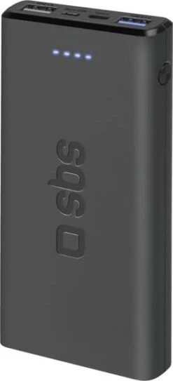 SBS Powerbank 10.000 MAh 2 USB 2.1 A - Schwarz