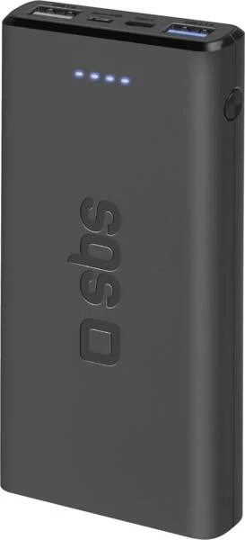 SBS Powerbank 10.000 MAh 2 USB 2.1 A - Schwarz 3 SBS Powerbank 10.000 MAh 2 USB 2.1 A - Schwarz