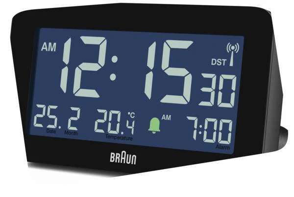 BC10B Funkwecker - Schwarz 4 BC10B Funkwecker - Schwarz – Bild 2