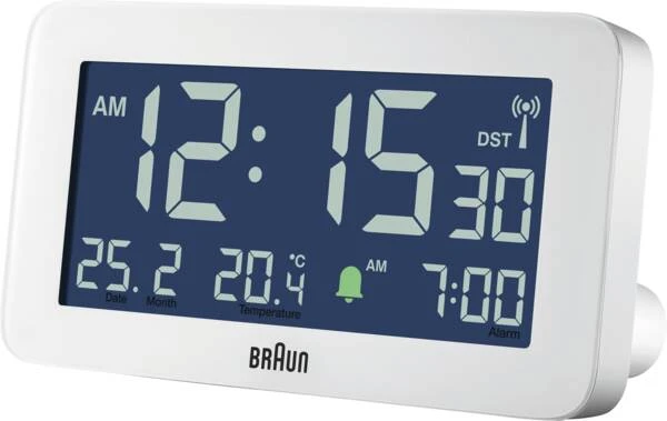 BC10W Funkwecker - Weiss 4 BC10W Funkwecker - Weiss – Bild 2