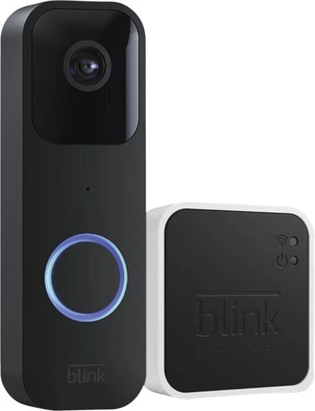 Blink Video Doorbell + Sync Module 2 - Schwarz
