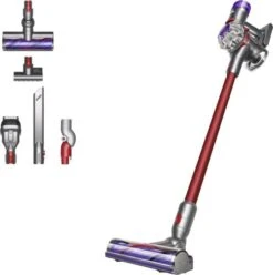Dyson V8 Extra - Silber-Rot