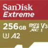 SanDisk Extreme MicroSDXC 256GB 190MB/s A2 C10 V30 UHS + SD Adapter -Haushaltsgerätegeschäft 1383522 20220802 170408