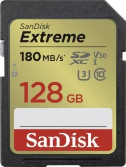 SanDisk Extreme SDXC 128GB 180MB/s Class 10 UHS-I U3