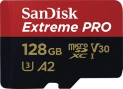 SanDisk Extreme PRO MicroSDXC 128GB + SD Adapter + 2 Years RescuePRO
