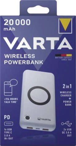 Varta Wireless Power Bank 20000 7 Varta Wireless Power Bank 20000 -Haushaltsgerätegeschäft 1388230 bild3 20220914 155820