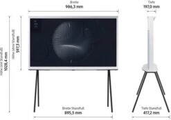 Samsung GQ43LS01BGUXZG The Serif - Cloud White -Haushaltsgerätegeschäft 1405542 bild3 20230329 134442