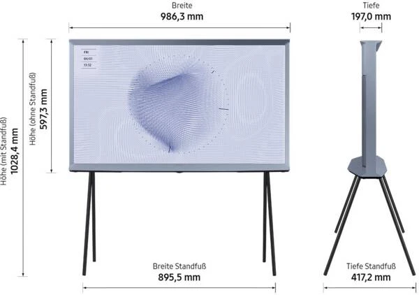 Samsung GQ43LS01BHUXZG The Serif - Cotton Blue 5 Samsung GQ43LS01BHUXZG The Serif - Cotton Blue – Bild 3