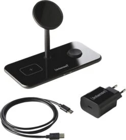 Intenso 3in1 Magnetic Wireless Charger MB13 - Schwarz -Haushaltsgerätegeschäft 1406118 bild3 20230314 143234