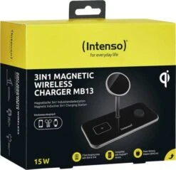 Intenso 3in1 Magnetic Wireless Charger MB13 - Schwarz -Haushaltsgerätegeschäft 1406118 bild4 20230314 143233