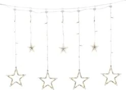 Konstsmide LED Solar Sternen Lichtvorhang Außen