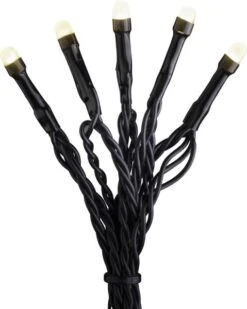 Konstsmide Micro LED Lichterkette, Gefrostet, 120 Bernsteinfarbene Diod