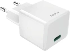 HAMA 201998 Mini-Lader,GaN, USB-C, PD/QC, 30W - Weiss